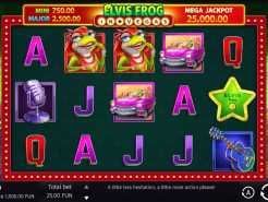 Elvis Frog in Vegas Slots